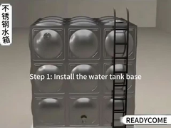 Tanque de água com painel de aço galvanizado à prova de vazamentos para todo o armazenamento de água